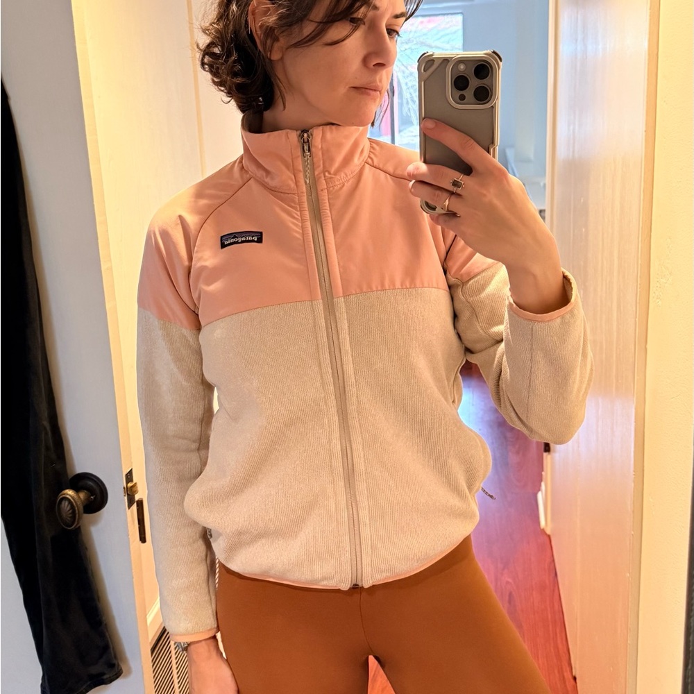 Patagonia Women's Pink and Cream W's Lightweight Better Sweater® Shelled Jacket